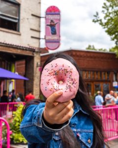 Voodoo Doughnuts in Downtown Portland.